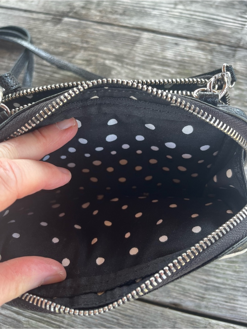 Brighton Black & White Zebra Crossbody Bag - Stylish Women's Shoulder Bag - Picture 2 of 5